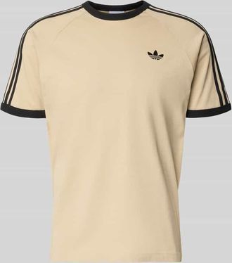 adidas Originals T-Shirt im Retro-Look mit Rundhalsausschnitt in Beige, Gr&ouml;&szlig;e XXL