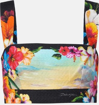 Dolce & Gabbana Printed crop top