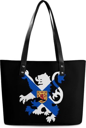 Generic Flag of Scotland Lion Rampant Tote Bags for Women Cute Shoulder Purses Handbags
