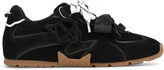 Naked Wolfe Adored Mesh Sneaker in Black Suede at Nordstrom, Size 10.5