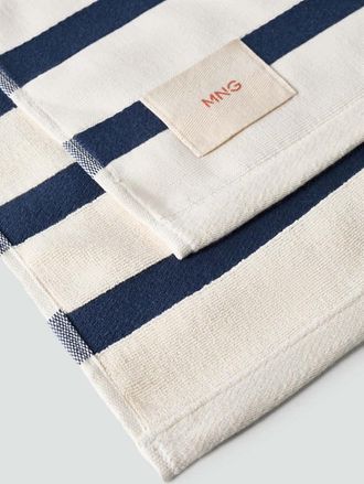 Mango Telo mare 100% cotone righe rosso - Uomo - Taglia unica - MANGO MAN
