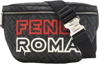 Fendi Pre-owned Vintage Coated Canvas Fanny Pack - Heren - Vintage Heuptassen - Grijs - ONE Size - Vintage