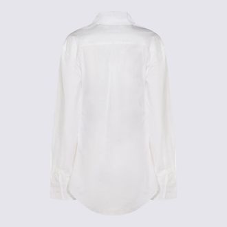 Jean Paul Gaultier Womens Shirts White-Bluegrey Co Ea White/bluegrey