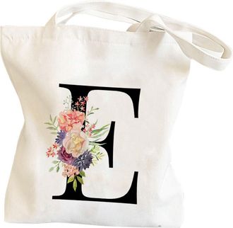 Generic Men And Women And Letters Print Canvas Bag For And Picnics Mens Purses Or Shoulder Bags (E, One Size)