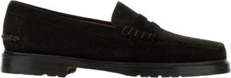 Sebago Dawson Penny Loafer - Heren - Loafers - Zwart - 43 1/2 EU - Leer - Schoenen