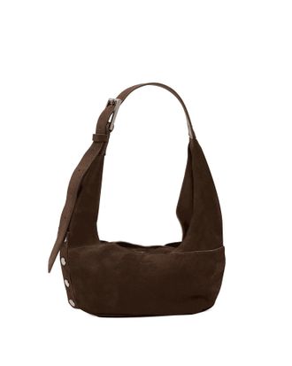 Hammitt Hammitt Tom Zip Belted Suede Gunmetal Med