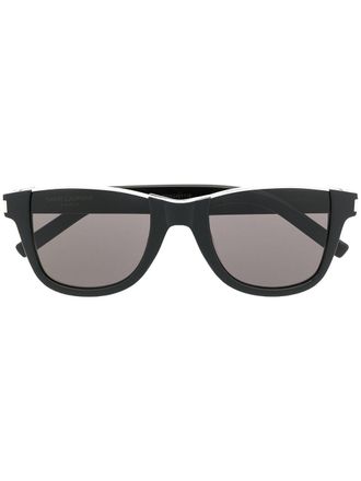 Saint Laurent Eyewear Cut-Away square-frame sunglasses - Black