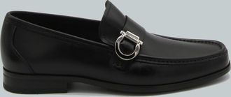 Ferragamo Black Leather Loafers