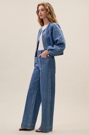 Rebecca Taylor Dax Denim Jacket in Dax Wash at Nordstrom, Size X-Large