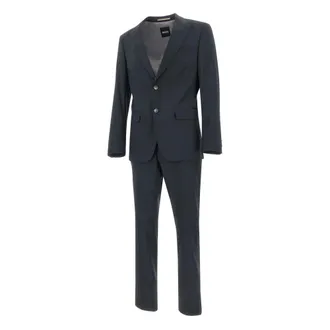 HUGO BOSS Hugo, Single Breasted Suits, male, Green, Size: 2XL H-Huge Suit