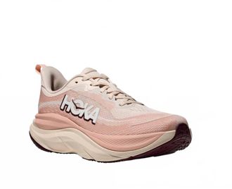 Hoka One One Womens Skyflow Running Shoes In Rose Cream Latte