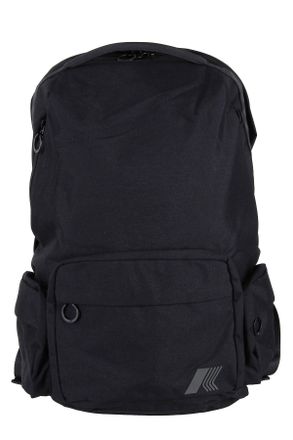 K-Way Black Anais Two-Way Zip Nylon Backpack
