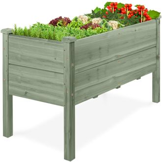 Best Choice Products 48 x 24 x 30 Raised Garden Bed, Extra Deep 16 Depth, Elevated Wood Planter Stand