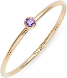 Nashelle Birthstone Ring in February Gold at Nordstrom, Size 8