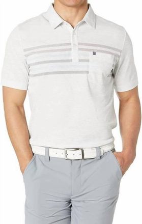 Travis Mathew Timmy Polo Shirt In Heather White