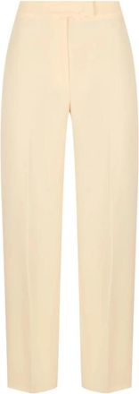 Chiara Ferragni Wijde broek - Dames - Wijde Broeken - Beige - S - Broeken