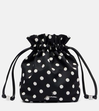 Ganni Bou polka-dot pouch