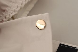 Pinko White Square Neck Button Down Crop Womens Blouse (Pre-Owned)