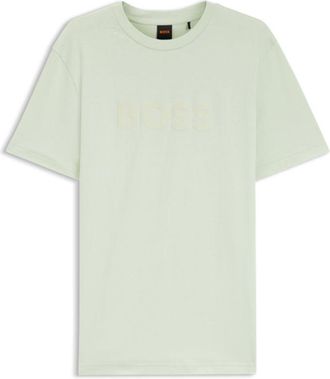 BOSS Regular-fit cotton T-shirt with modern logo