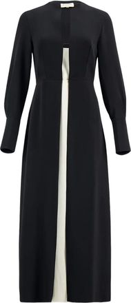 Zeus + Dione Abito midi con design a strati - Nero
