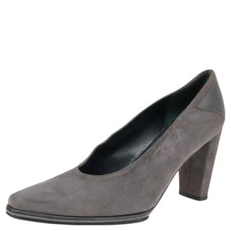Stuart Weitzman Grey Suede Pumps