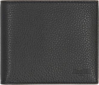 Moorer Accessoires, Heren, Zwart, ONE Size, Leer, Korrelig Leren Portemonnee met Meerdere Compartimenten