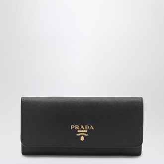Prada Large black Saffiano leather wallet