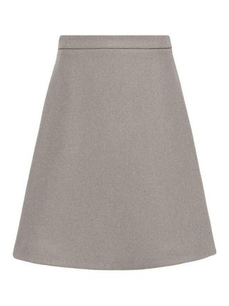 Ami Knitted midi skirt