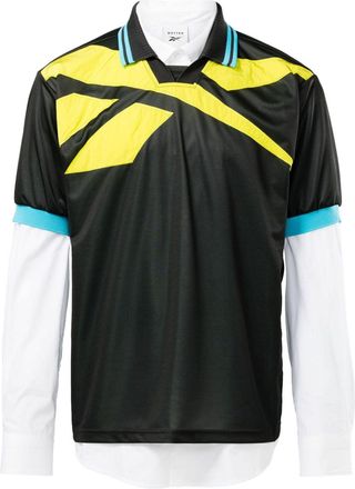 Reebok x Botter Vector layered polo shirt - men - Polyester - L - Black