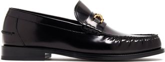 Versace Glossy Flat Shoes in Smooth Silk