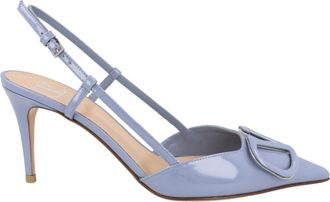 Valentino VLogo Signature Patent Leather Slingback Pumps