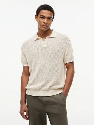 Tommy Hilfiger Relaxed Fit Open Knit Polo Shirt