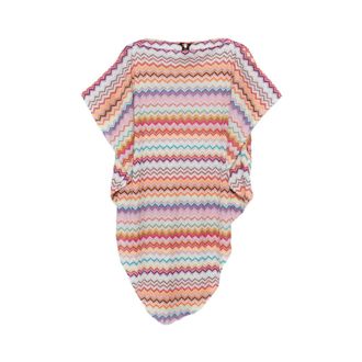Missoni Capes, female, Multicolor, Size: ONE SIZE Knit Cape with Chevron Pattern