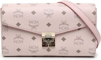 MCM Pre-owned MCM Visetos Coated Canvas Millie Flap Crossbody Ladies M9JM4M9O374N0QSE