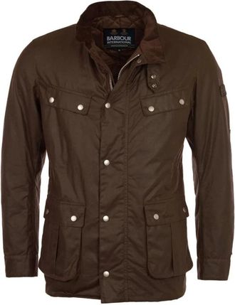 Barbour Duke Wax Jacket - Heren - Zomerjassen - Bruin - M - Katoen - Jassen