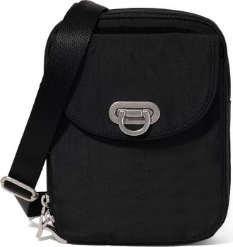 Baggallini Coastal Flip Lock Venture Crossbody in Black at Nordstrom