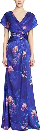 Theia Angelina Short Sleeve Gown