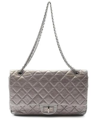 Chanel 2012-2013 2.55 matelassé chain shoulder bag - women - Leather - One Size - Silver