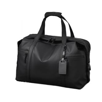 Generic Gym Bag - Black Adjustable Shoulder Strap Duffel,Compatible For Travel and Sports Lovers, Fitness Gear(Black L)