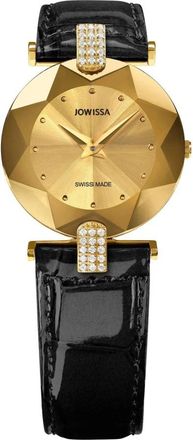 Jowissa Horloges - Dames - Horloges - Geel - ONE Size - Leer - Accessoires