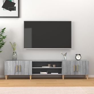vidaXL Vidaxl - Mueble Para Tv Madera Contrachapada Gris Sonoma 180x31,5x40 Cm