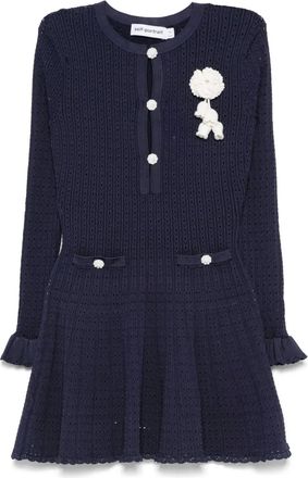 Self Portrait Abito alluncinetto - Blu