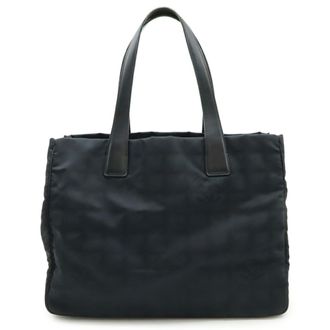 Chanel Black Leather Tote Bag (Pre-Owned)