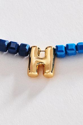 Anthropologie Colorful Beaded Initial Necklace