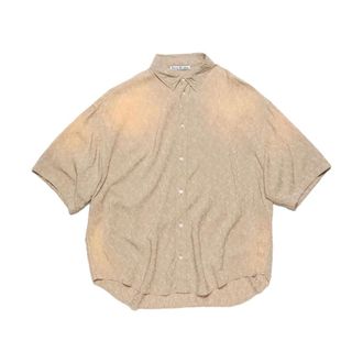 Acne Studios Heren, Overhemden, Beige, Maat: XS Zijde