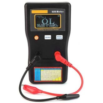 OEM Medidor De Capacitancia, Comprobador De Capacitancia, Rango Autom&aacute;tico De 0,001 A 100,0 R Esr, Medidor De Resistencia Interna De Capacitores Digitales