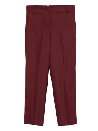 Marella Matrice trousers - women - Virgin Wool - 42 - Red