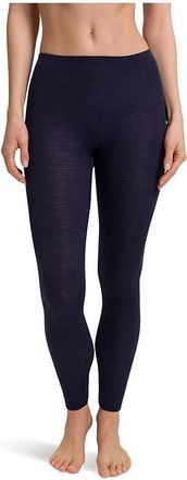 Hanro Woolen Silk Pant 1422 Womens Underwear Night Blue : XS, Satin/Wool