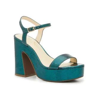 Jessica Simpson Womens Jessica Simpson Xilka Sandals Dark Teak Block Heel Platform HAWK1977