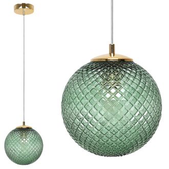 OEM L&aacute;mpara Colgante Cannes 1 Pantalla Plana Verde 18cm E27